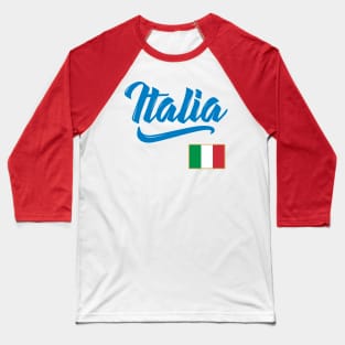 Italia Flag Italian Italy Family Pride Baseball T-Shirt